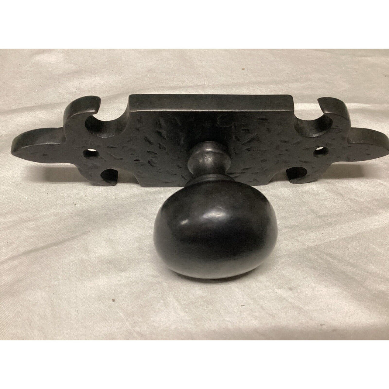 Signature Hardware 444522 Cousteau Bronze Dummy Interior Door Set-Antique Pewter