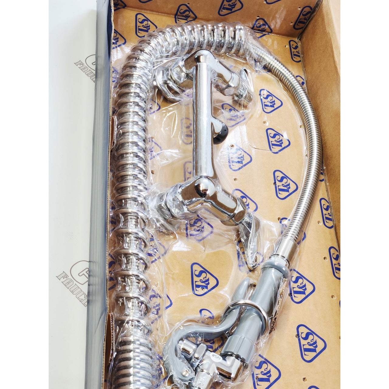 T&S Brass B-0152-14-CRBCT EasyInstall 8" Pre-Rinse Faucet - Chrome