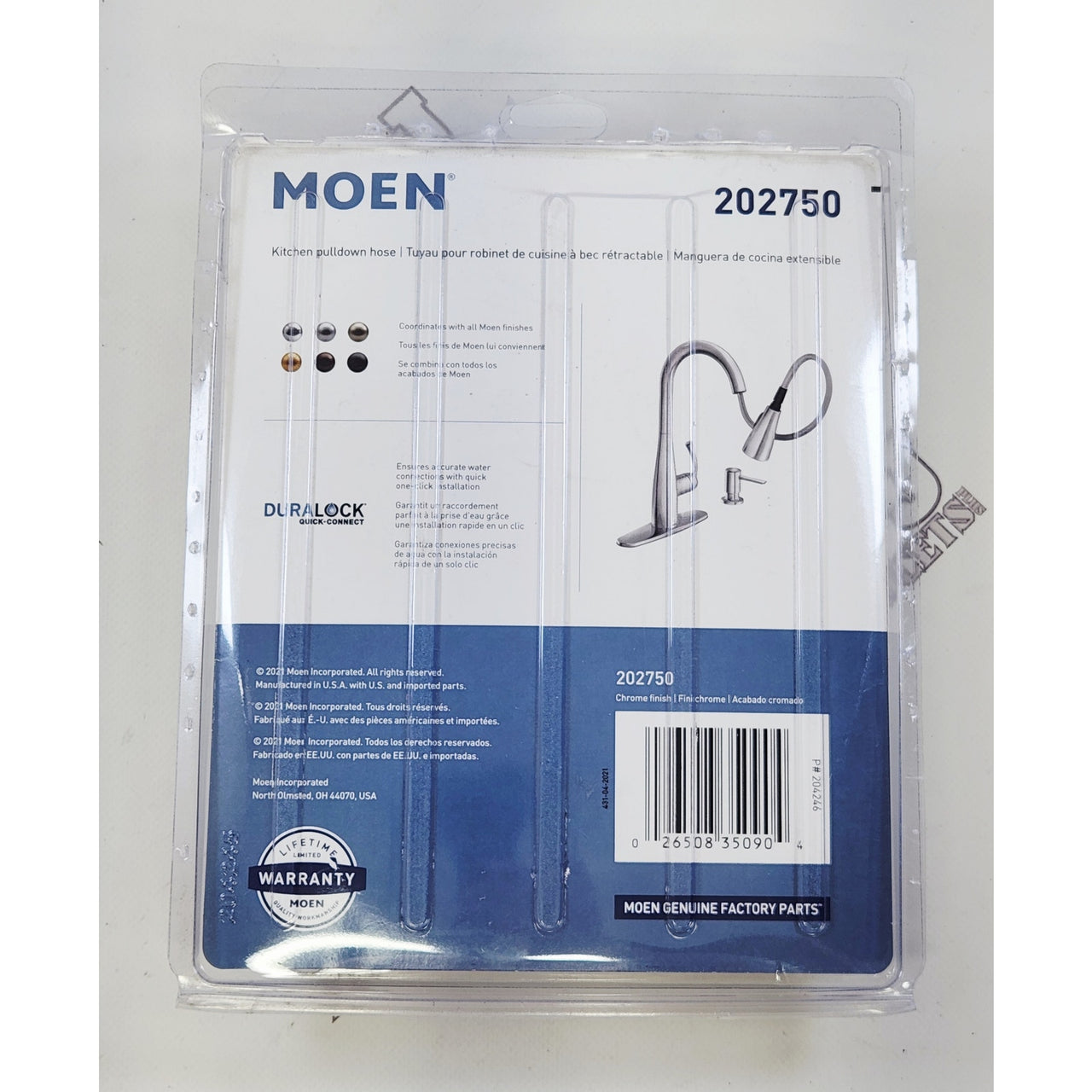 Moen 202750 Kitchen Pulldown Faucet Replacement Hose Kit