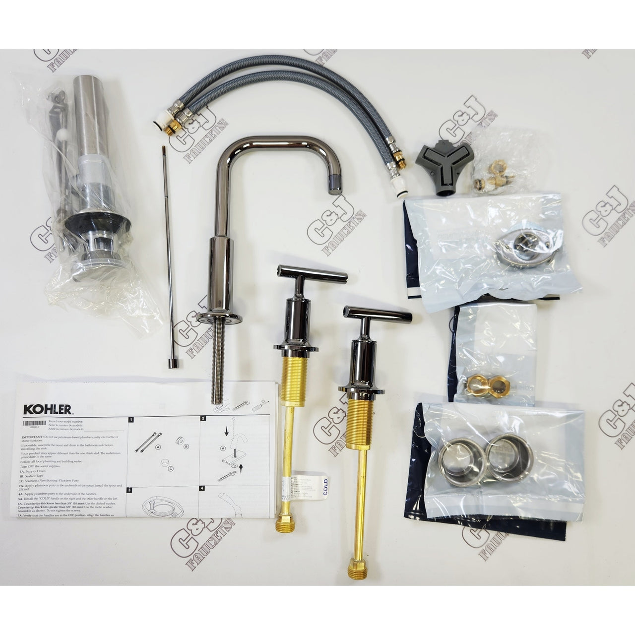 Kohler 14406-4-TT Purist 1.2 GPM Widespread Bathroom Faucet - Vibrant Titanium