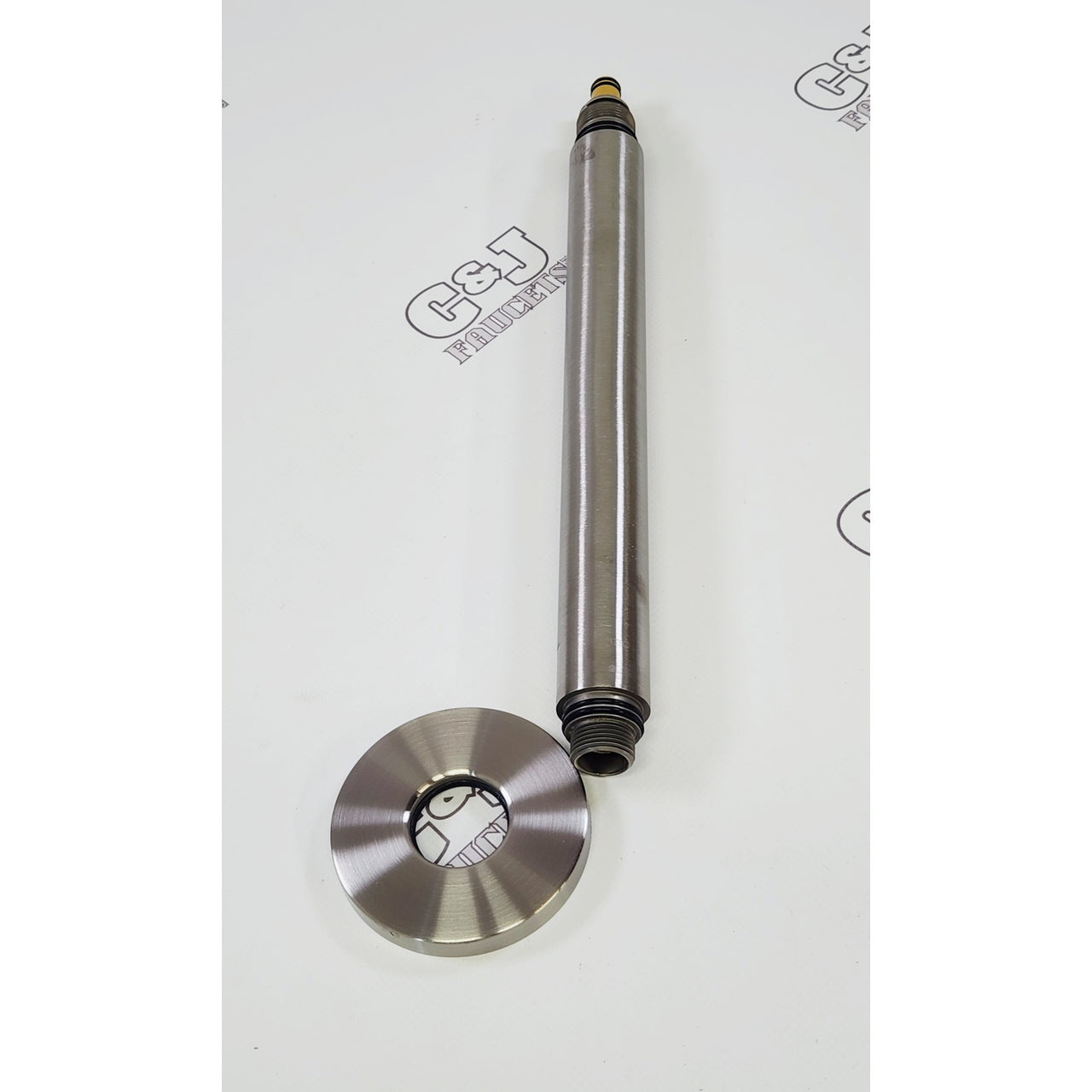 Brizo 83992-10MF-NK Kintsu Ceiling Mount Shower Arm and Flange - Luxe Nickel