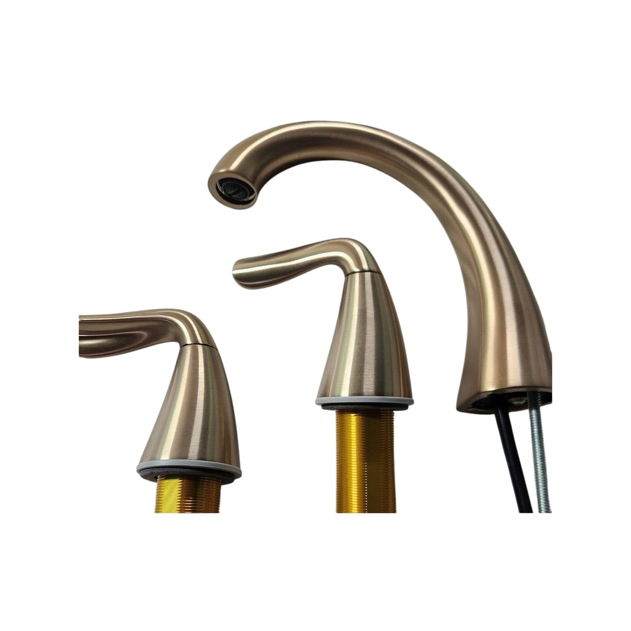 Delta 35840LF-CZ Arvo Widespread 3 Hole Bathroom Sink Faucet - Champagne Bronze