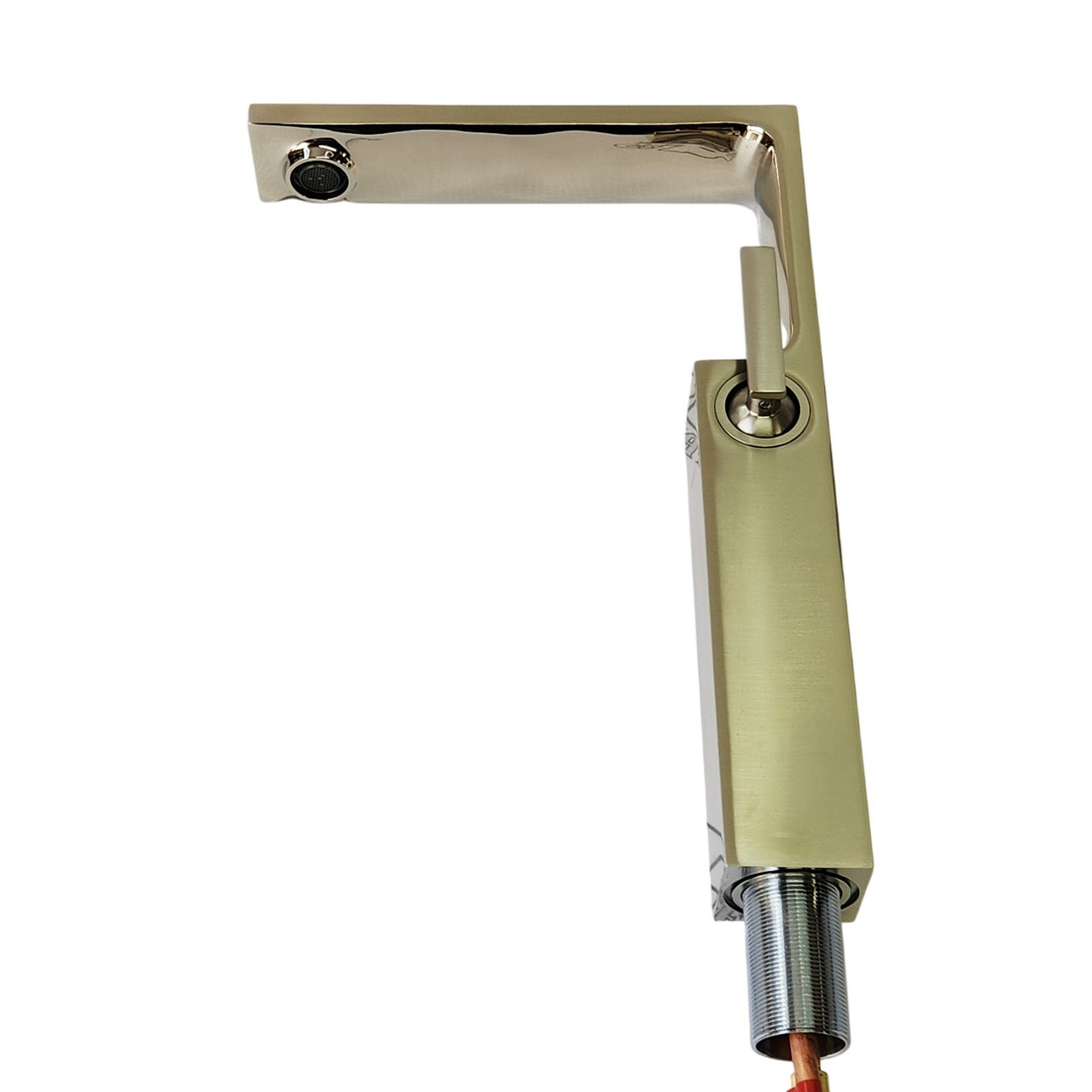 Riobel RFL01BN Reflet 1.2 GPM Single Hole Bathroom Faucet - Brushed Nickel