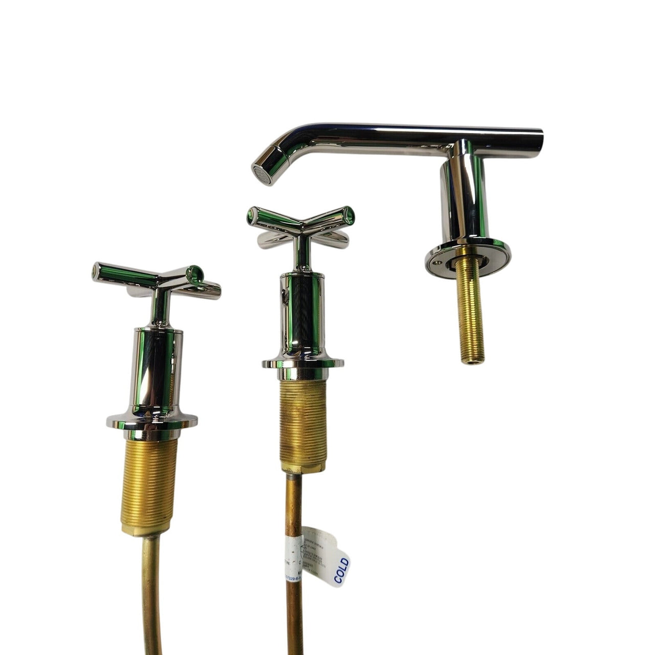 Kohler 14410-3-SN Purist Widespread Bathroom Faucet - Vibrant Polished Nickel