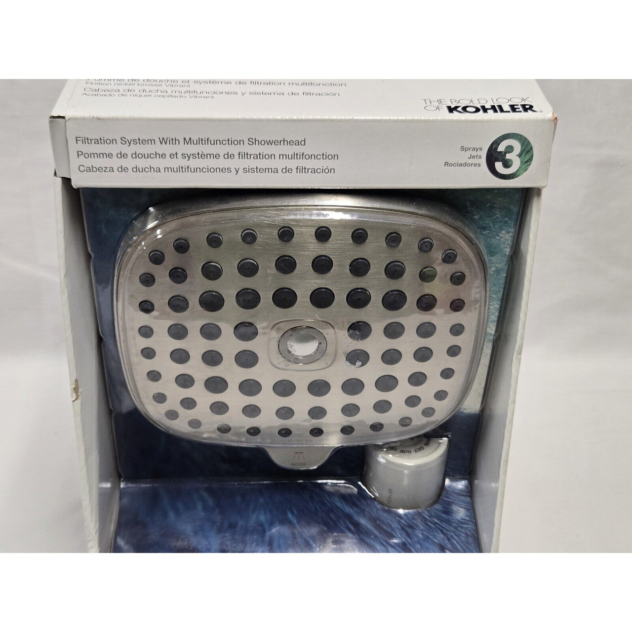 Kohler R24670-G-BN Aquifer Filtered Multifunction Shower Head - Brushed Nickel