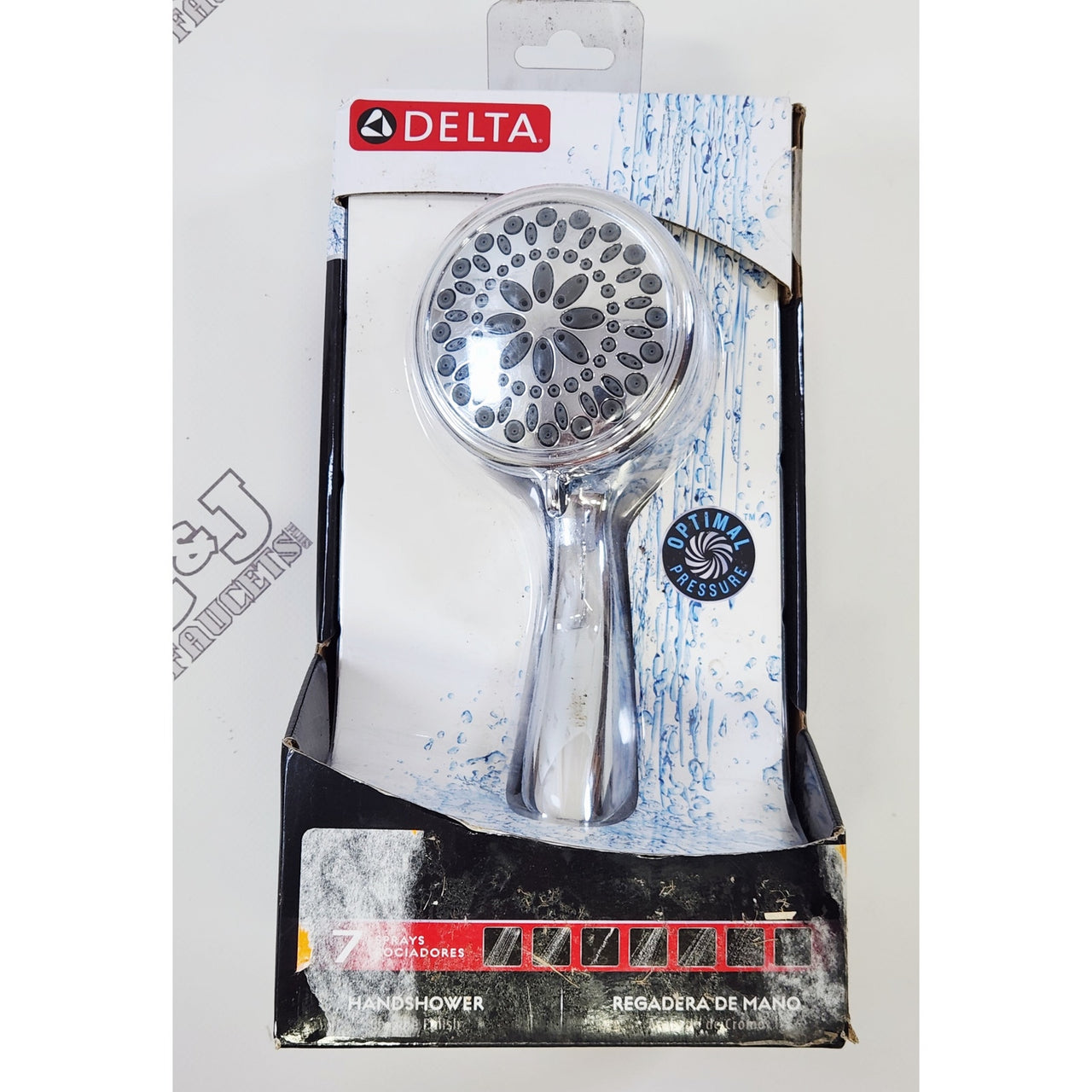 Delta 75701C Universal Showering 1.75 GPM 7 Spray Handheld Shower Head - Chrome