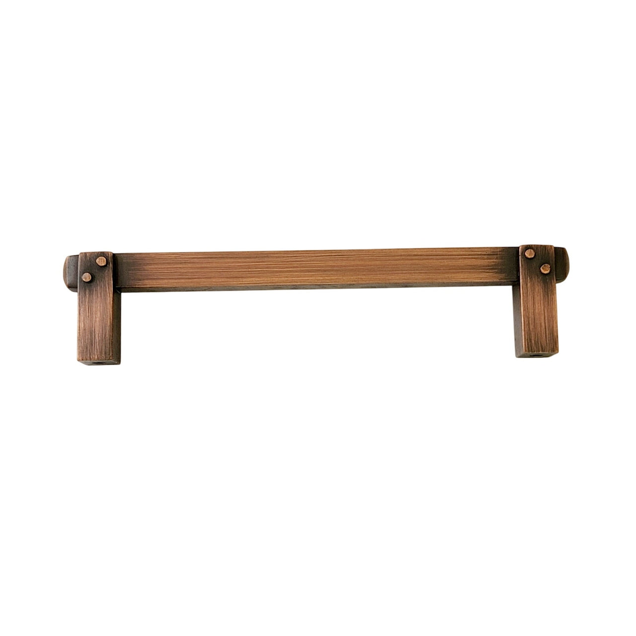 Signature Hardware 450335 Hovland 6" Solid Brass Cabinet Pull - Antique Copper