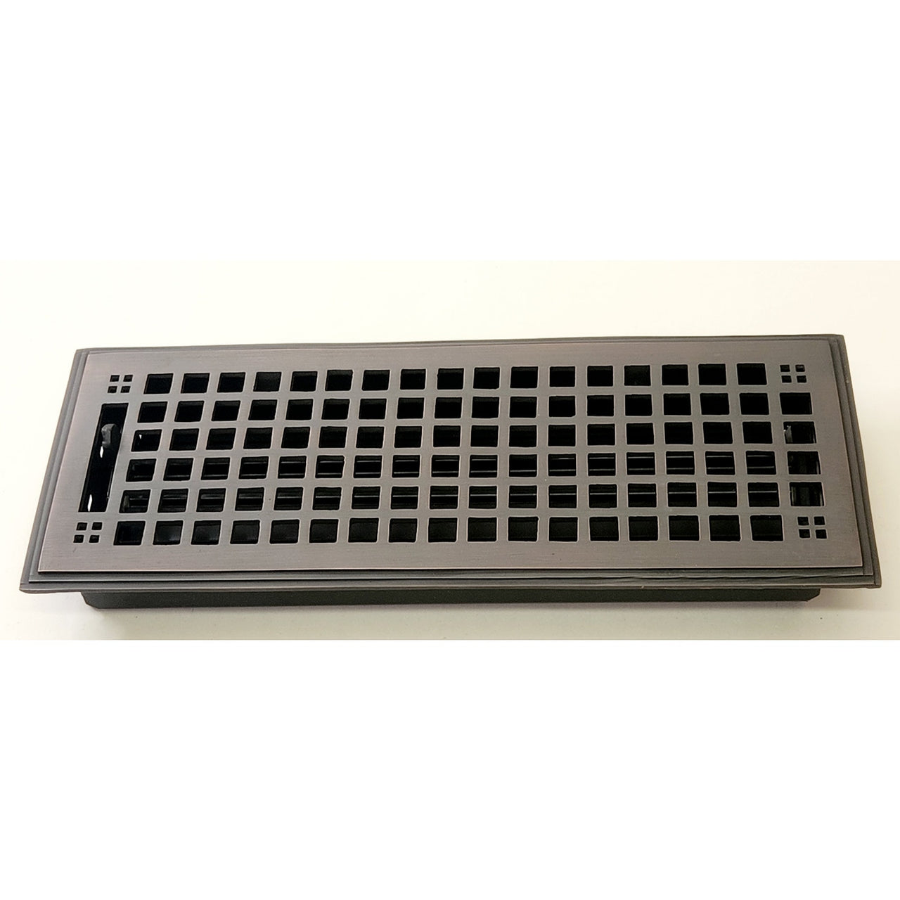Signature Hardware 401119 Mission 4" x 12" Floor Register - Oil-Rubbed Bronze