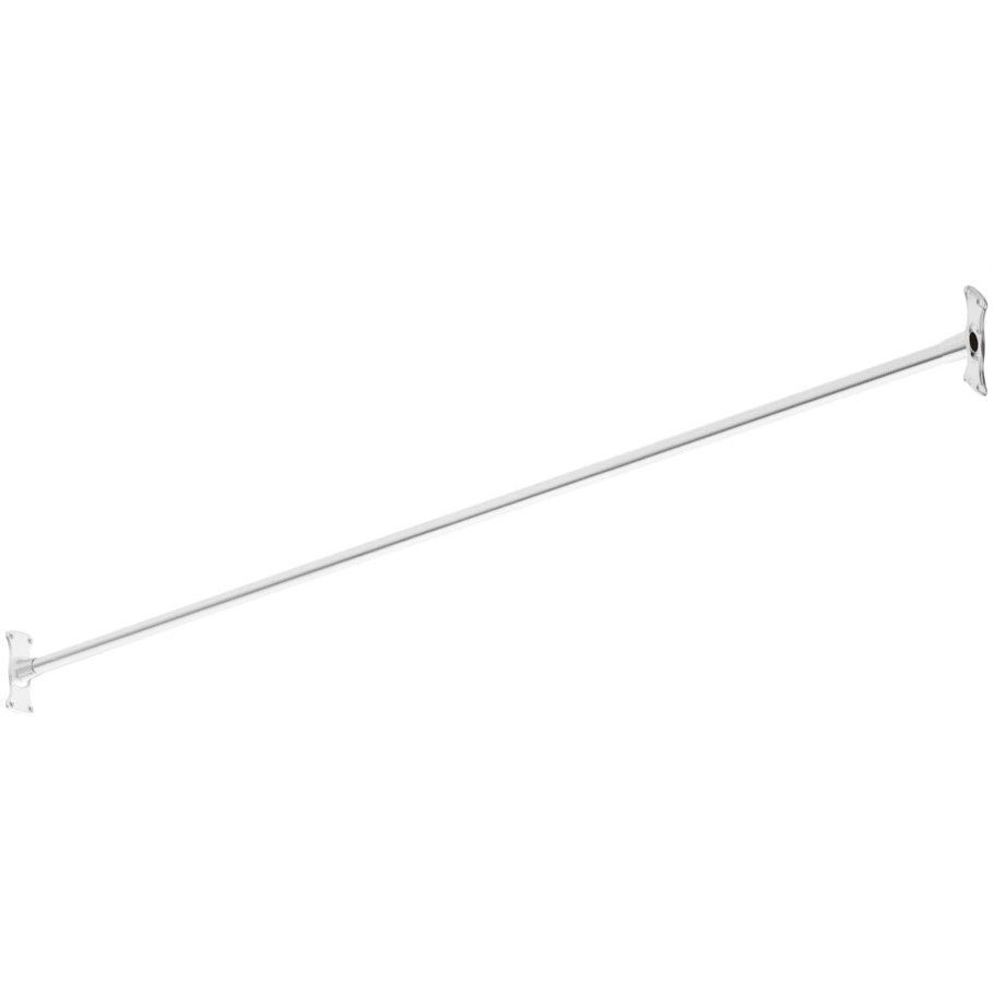 Signature Hardware 466750 72" Solid Brass Shower Rod - Chrome
