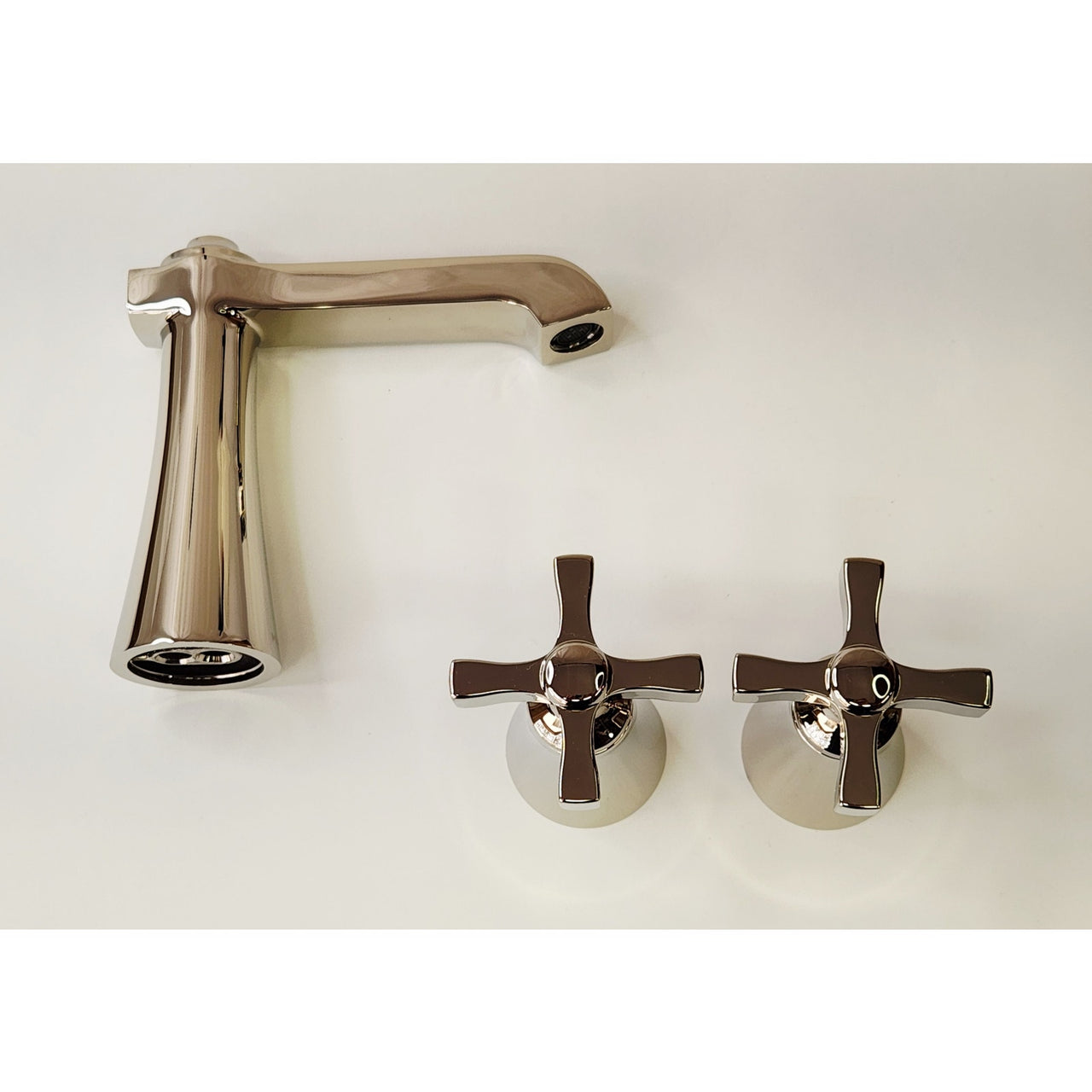 Moen TS6985NL Flara Widespread Bathroom Faucet with Drain - Polished Nickel