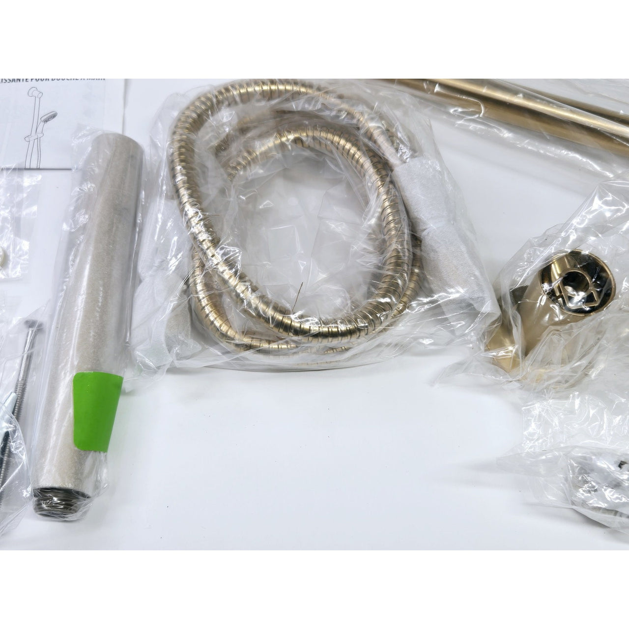 Moen 3887EPBG Eco 1-Spray Patterns Wall Mount Handheld Shower Head -Brushed Gold