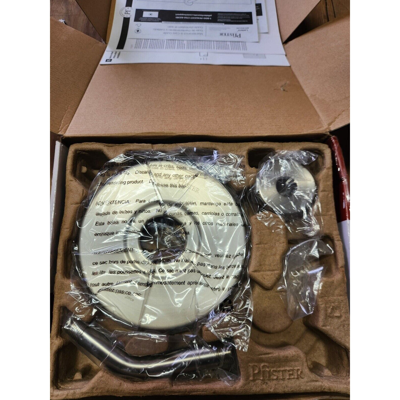 Pfister 8P8-WS2-LRSGS Ladera 3-Spray Tub and Shower Faucet - Brushed Nickel