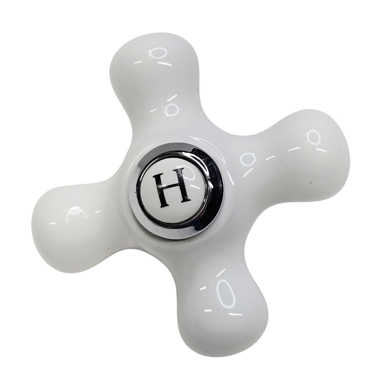 Kingston Brass KBH1601PXH Hot Porcelain Cross Handle, 3/8" X 16PT - Chrome