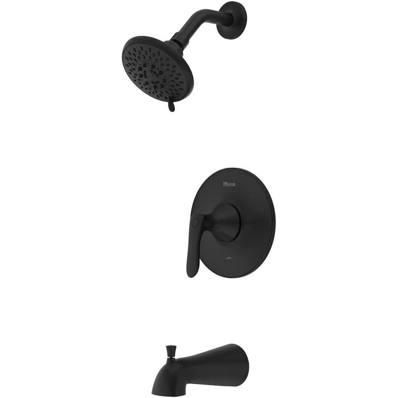 Pfister LG89-8WRB Weller 1-Handle Tub & Shower Trim Kit - Matte Black
