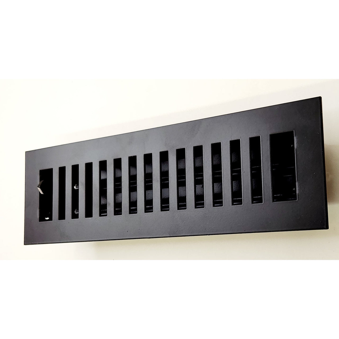 Signature Hardware 489221 Modern Steel Floor/Wall Register - Matte Black