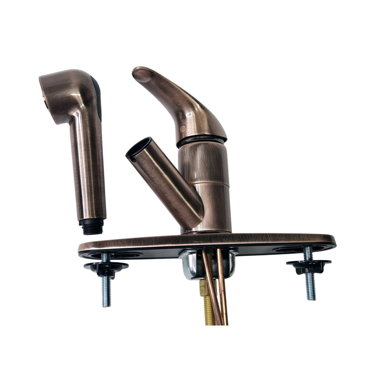 Signature Hardware T80017AG-27-ST-AC Solo Pull Out Kitchen Faucet-Antique Copper