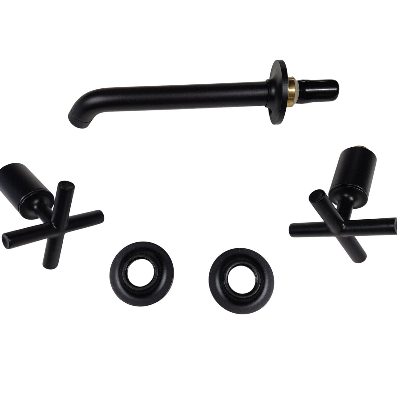 Kohler T14413-3-BL Purist Wall Mounted Bathroom Faucet - Matte Black