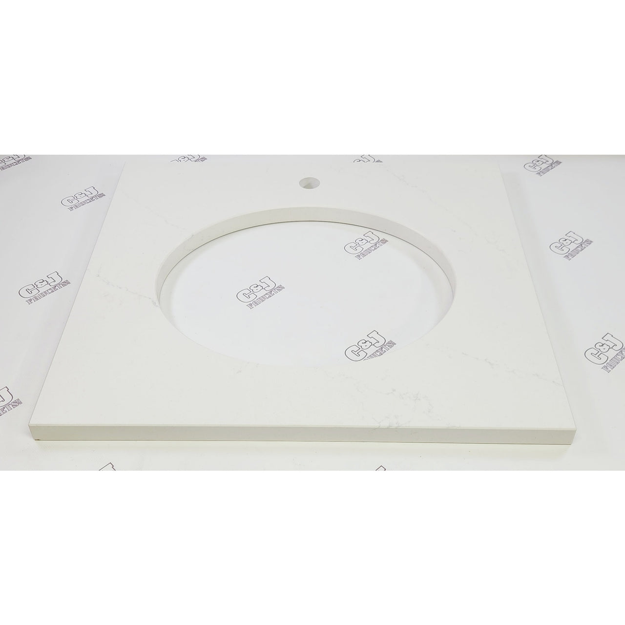Kohler 28247-EST Silestone Quartz 25" Vanity Top Oval Cutout - ET Statuario