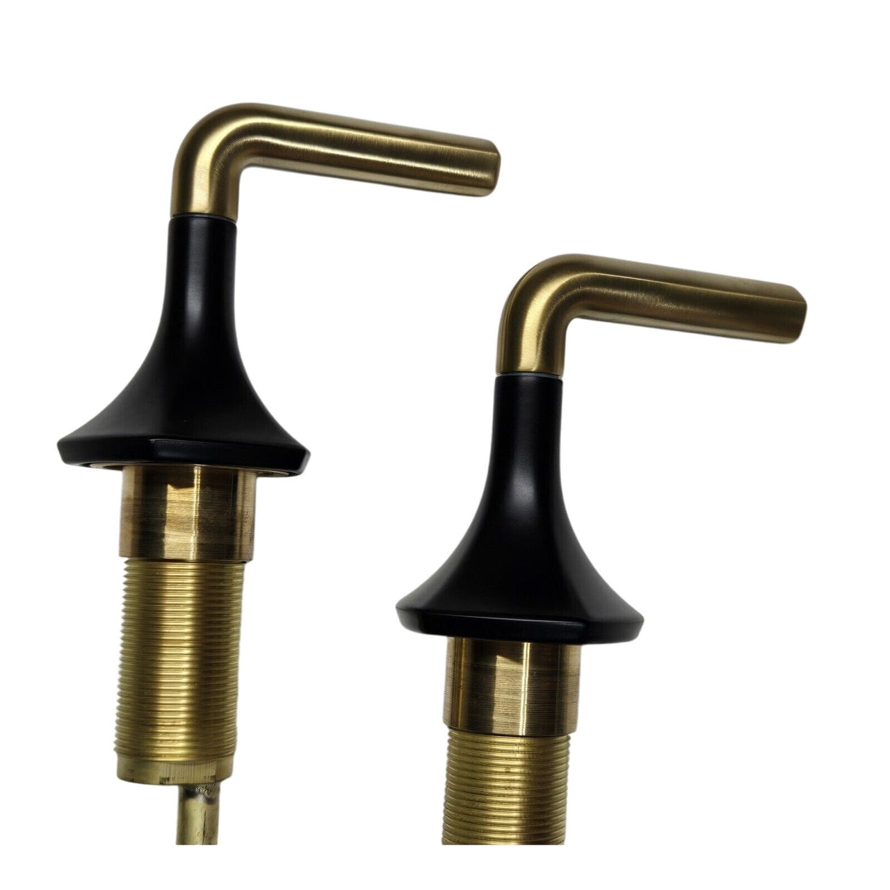 Kohler 27010-4-BMB Occasion Bathroom Faucet Lever Handles - Black/Gold