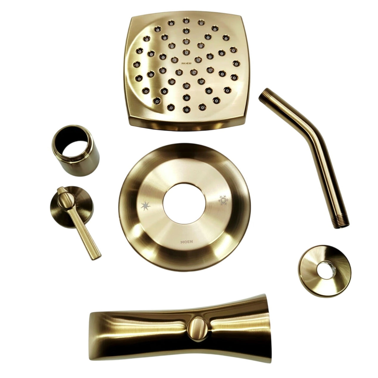 Moen UTS3913EPBG Flara Pressure Balanced Valve Trim Only - Brushed Gold