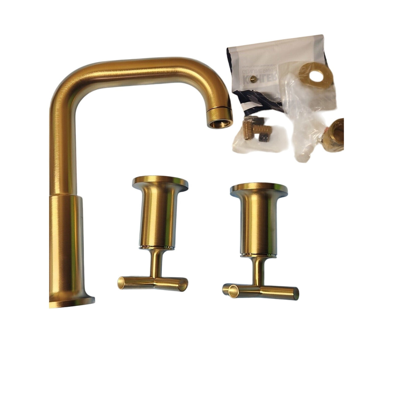 Kohler T14428-3-2MB Purist Bathtub Faucet Trim - Vibrant Brushed Moderne Brass