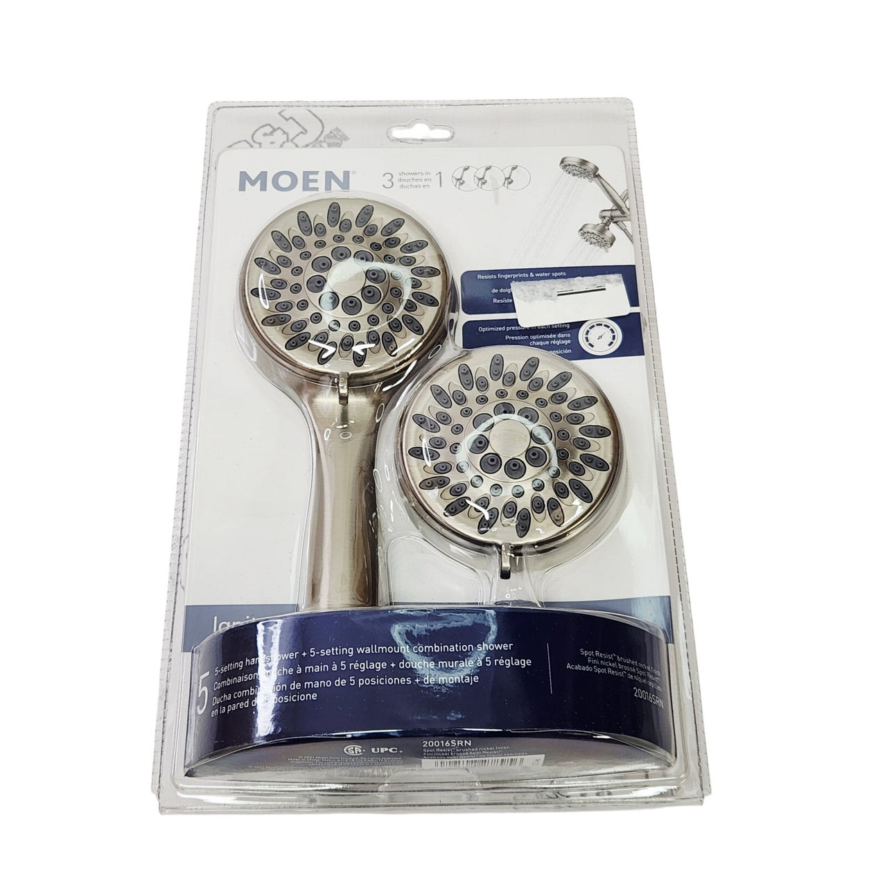 Moen 20016SRN Ignite Spray Head With Handheld Shower - Spot Resist Brush Nickel