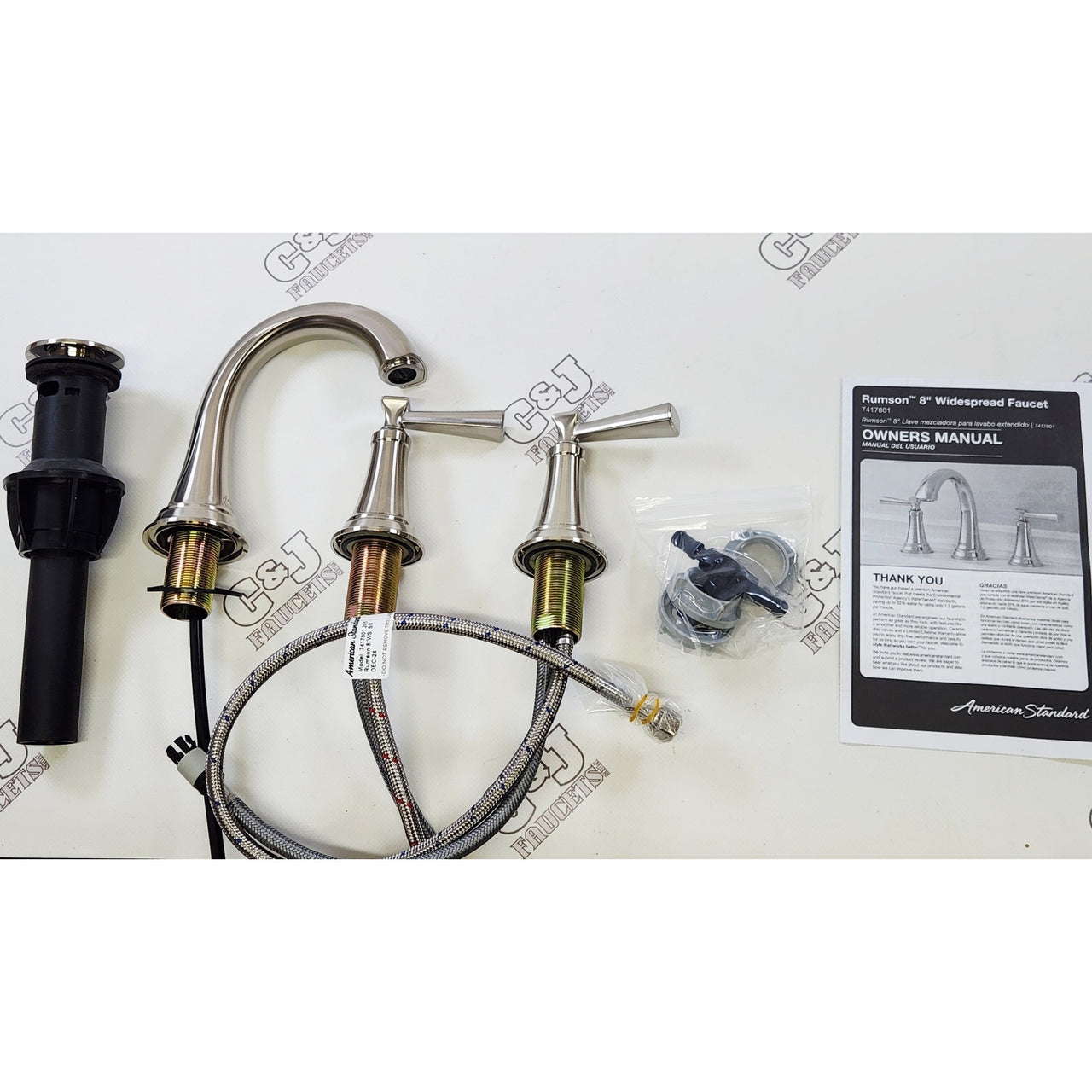 American Standard 7417801.295 Rumson 1.2 GPM Faucet - Brushed Nickel
