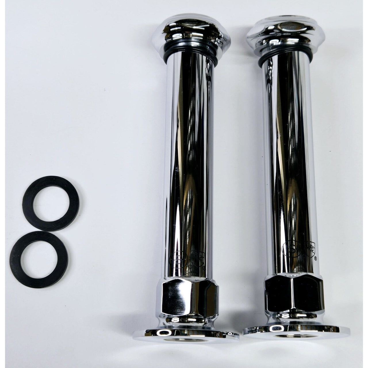 Signature Hardware 329449 6" Wall-Mount Coupler - Set of 2 - Chrome
