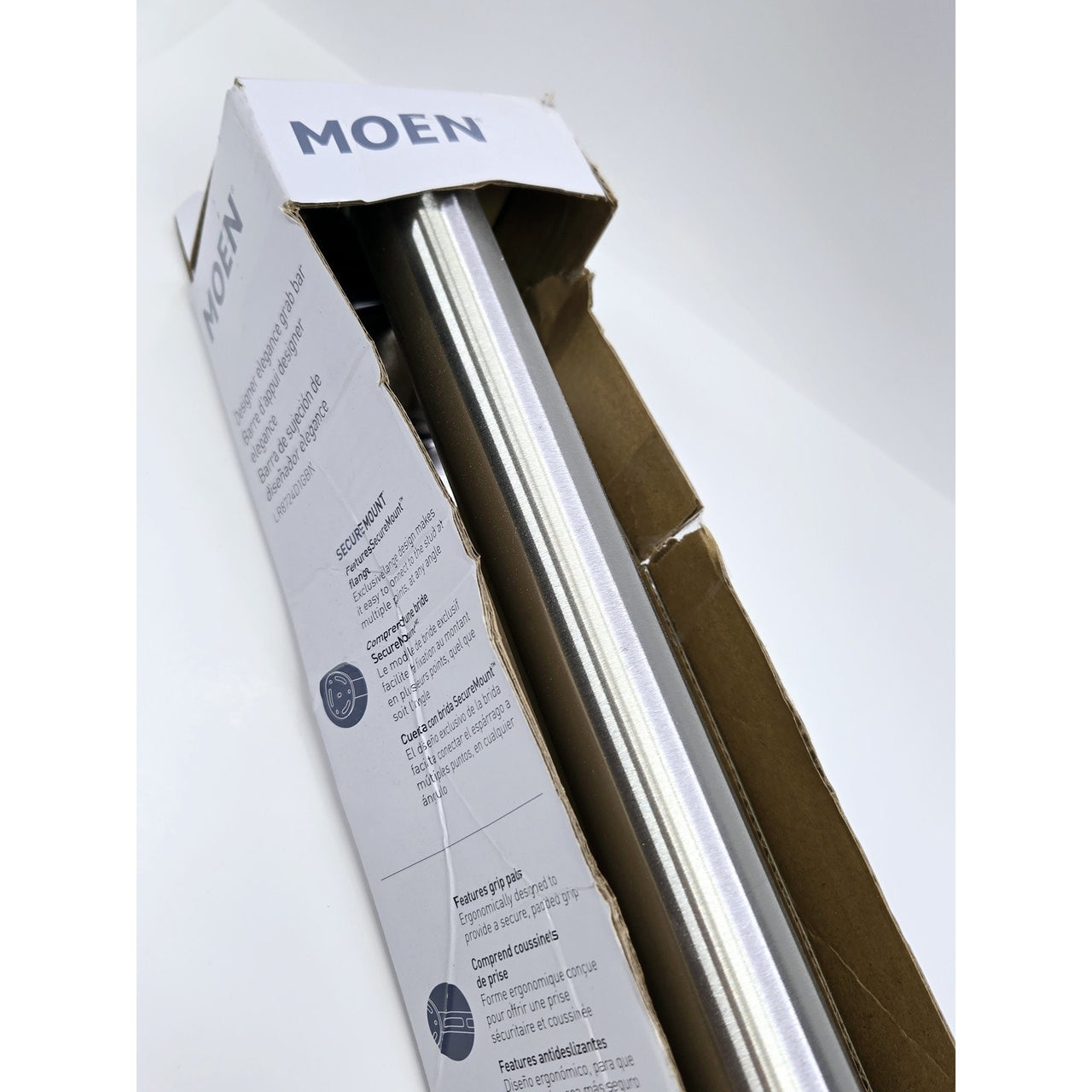 Moen LR8724D1GBN Home Care 24" x 1-1/4" Grab Bar - Brushed Nickel