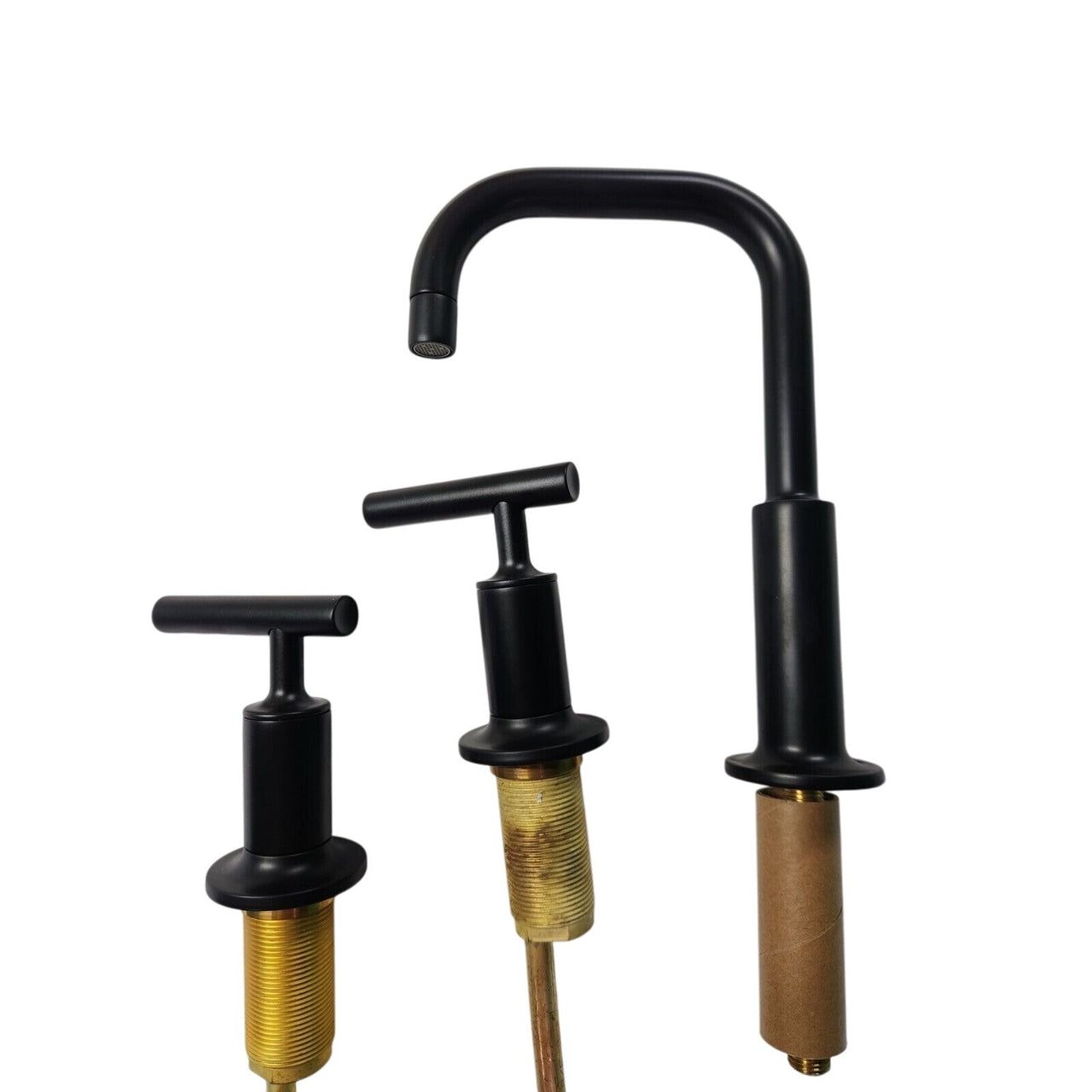 Kohler 14406-4-BL Purist Bathroom Sink Faucet - Matte Black