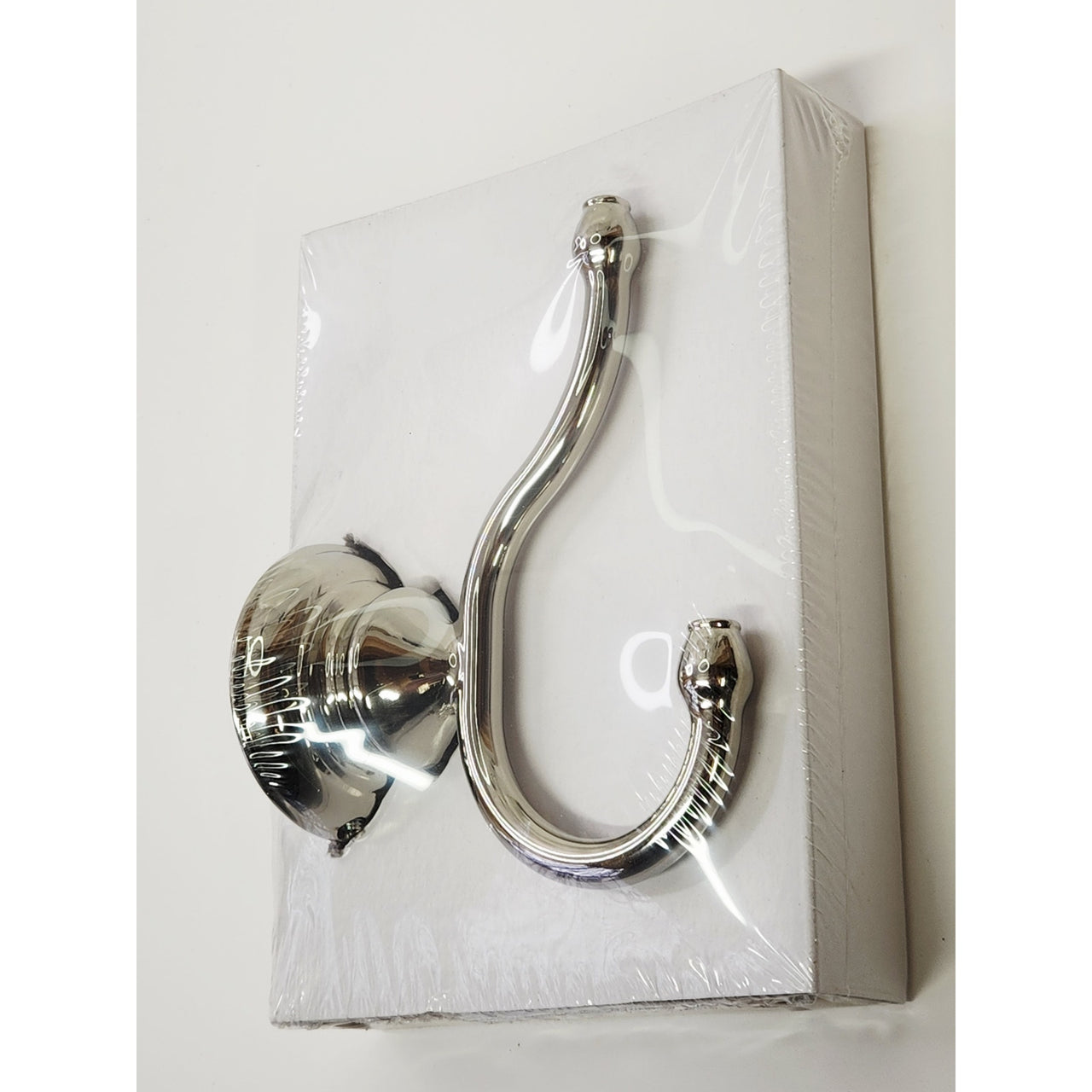 Signature Hardware 446908 Beasley Double Robe Hook - Polished Nickel