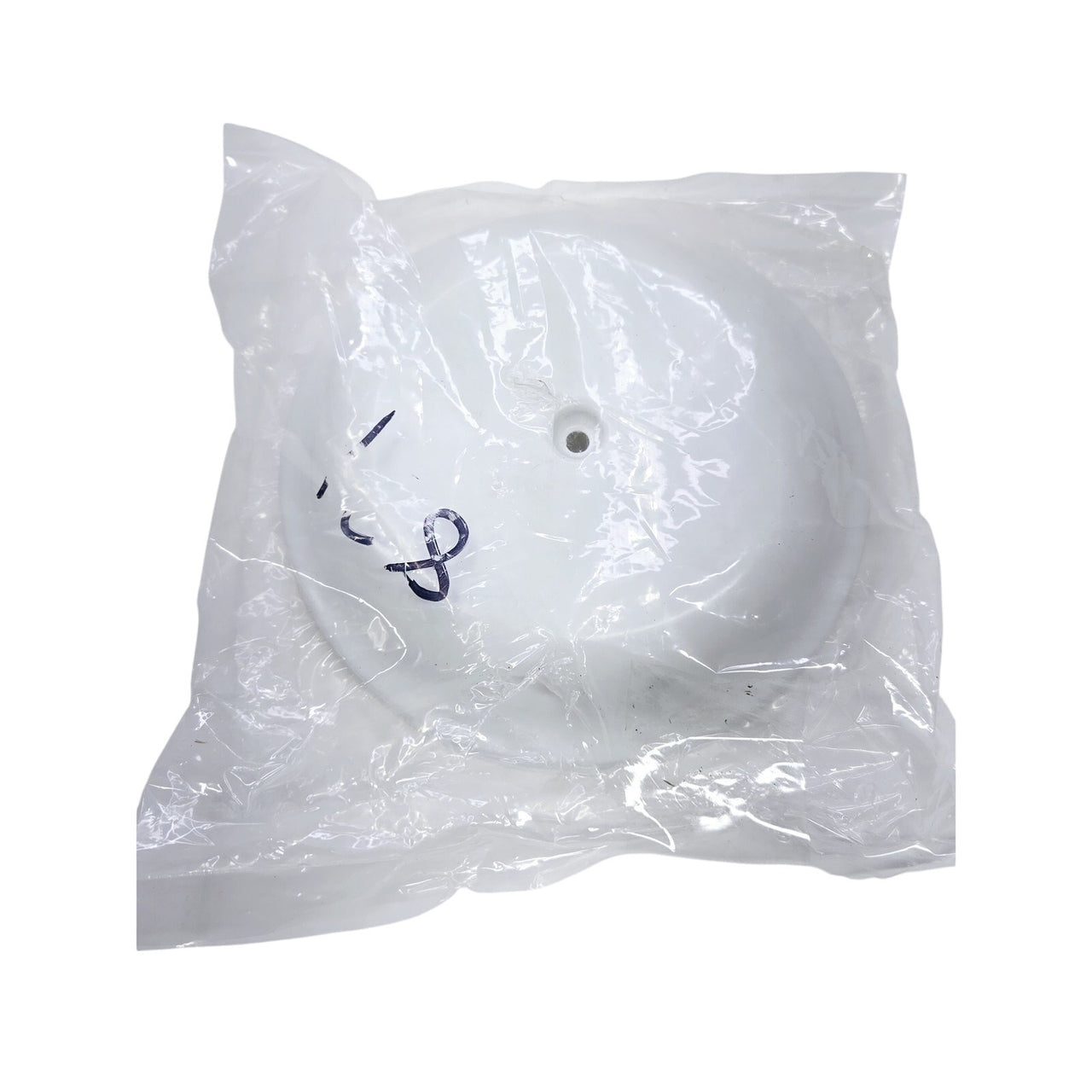 Jones Stephens C97007 7-1/4" Bell Design Cleanout Cover Plate - White