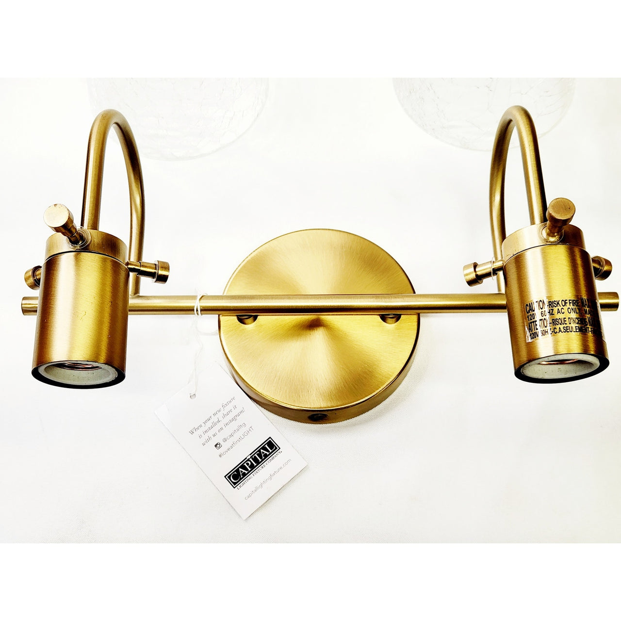 Capital Lighting 142421 Mila 2 Light 14" Wide Bathroom Vanity Light - Aged Brass