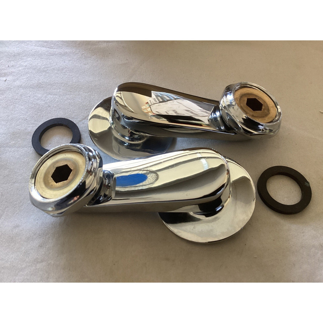 Signature Hardware 296686 Swing Arm Coupler (Sold in Pairs) - Polished Nickel