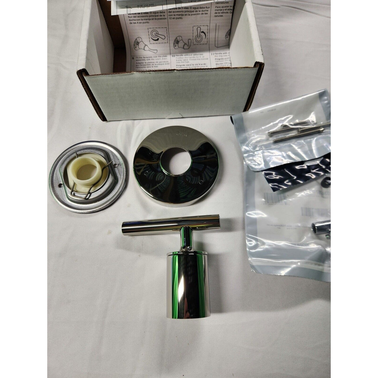 Kohler T14491-4-SN Purist Transfer Valve Trim with Lever Handle -Polished Nickel
