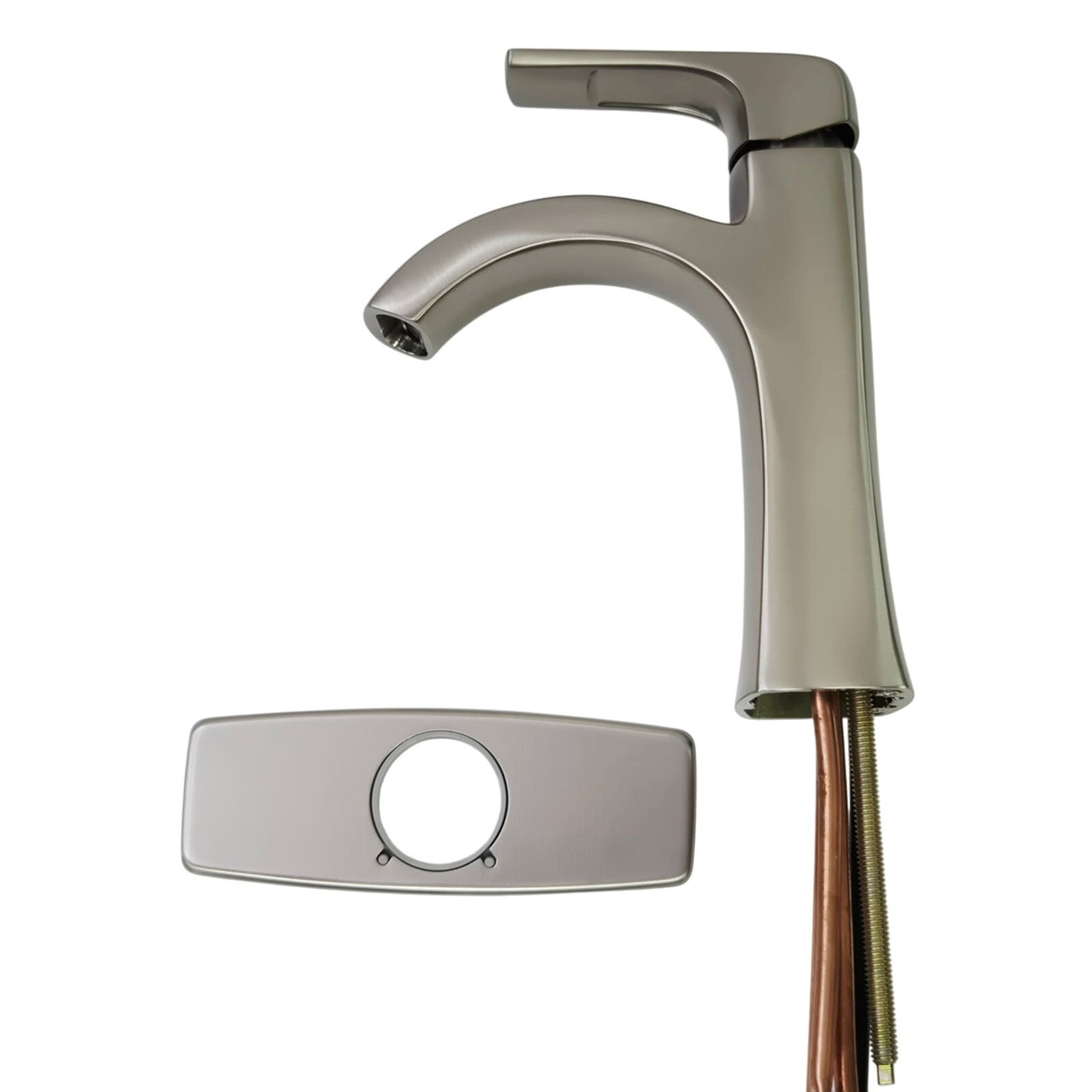 Pfister LF-042-BIEGS Bruxie Single-Hole Bathroom Faucet - Brushed Nickel