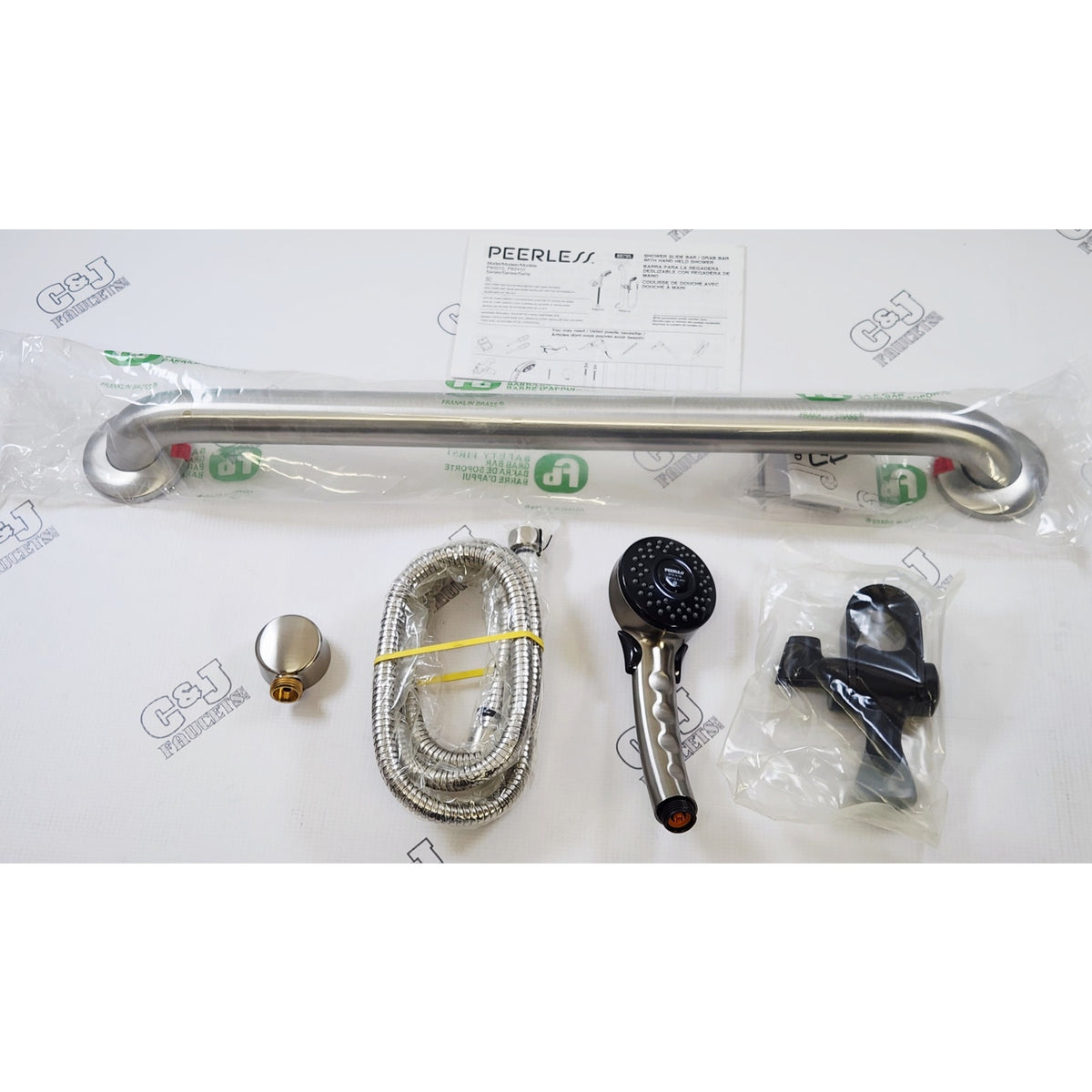 Peerless P62410-BN Choice 1.5 GPM Hand Shower Package - Brushed Nickel