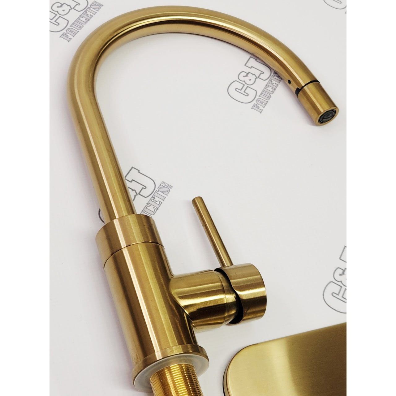 Miseno MNO003LCG Mia 1.8 GPM Pull Down Kitchen Faucet - Champagne Gold READ