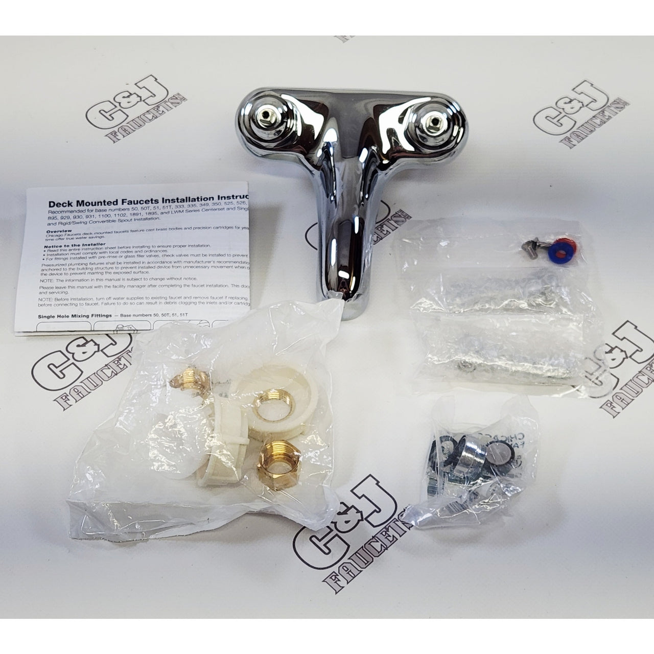 Chicago Faucets 802-VE39VPABCP 0.35 GPM 4" Centerset Faucet - Polished Chrome