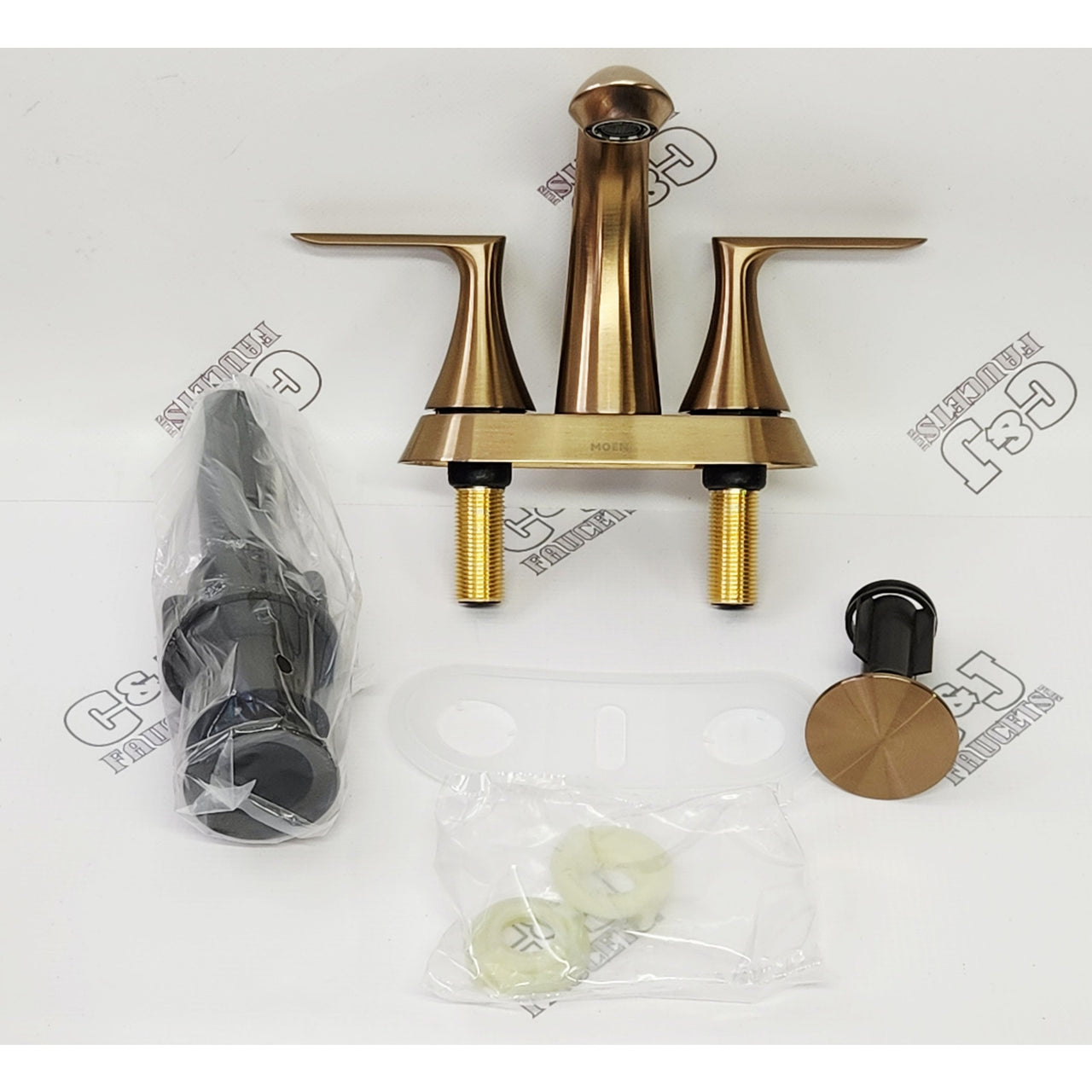Moen 84515BZG Findlay 4" Centerset Bathroom Faucet - Bronzed Gold