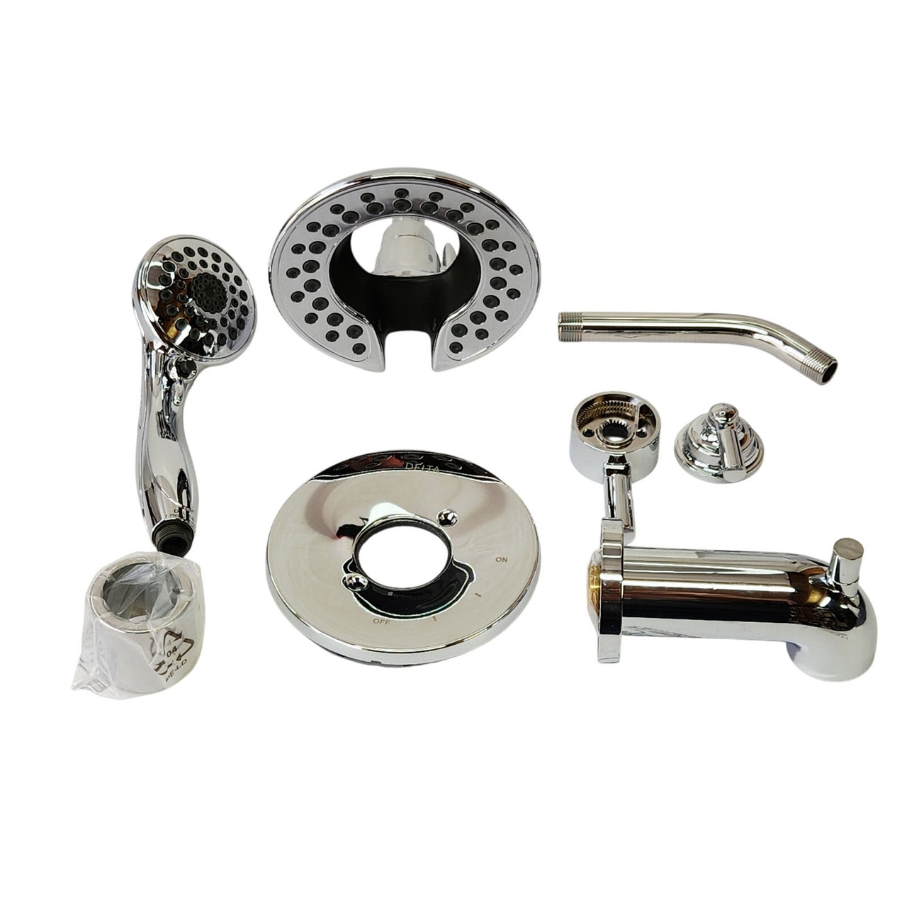 Delta T17435-I Saylor Tub and Shower Combo Less Valve - Chrome READ
