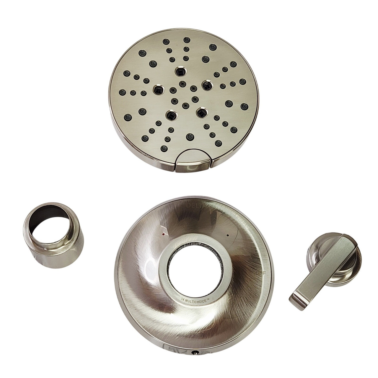 Delta T14289-SS-PR Tetra Showerhead and Valve Trim - Lumicoat Stainless READ