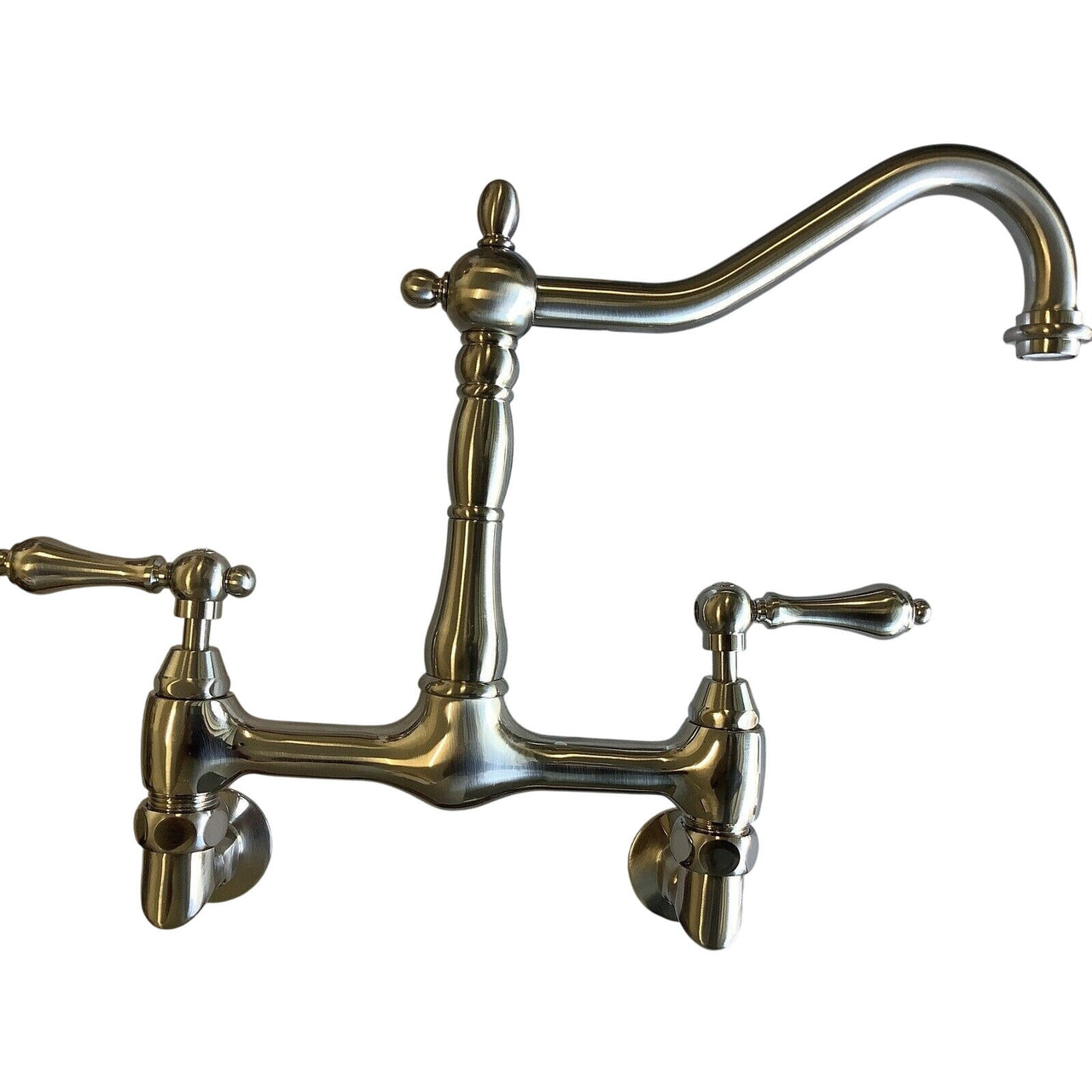 Signature Hardware 329289 Felicity Bridge Kitchen Faucet - Brushed Nickel