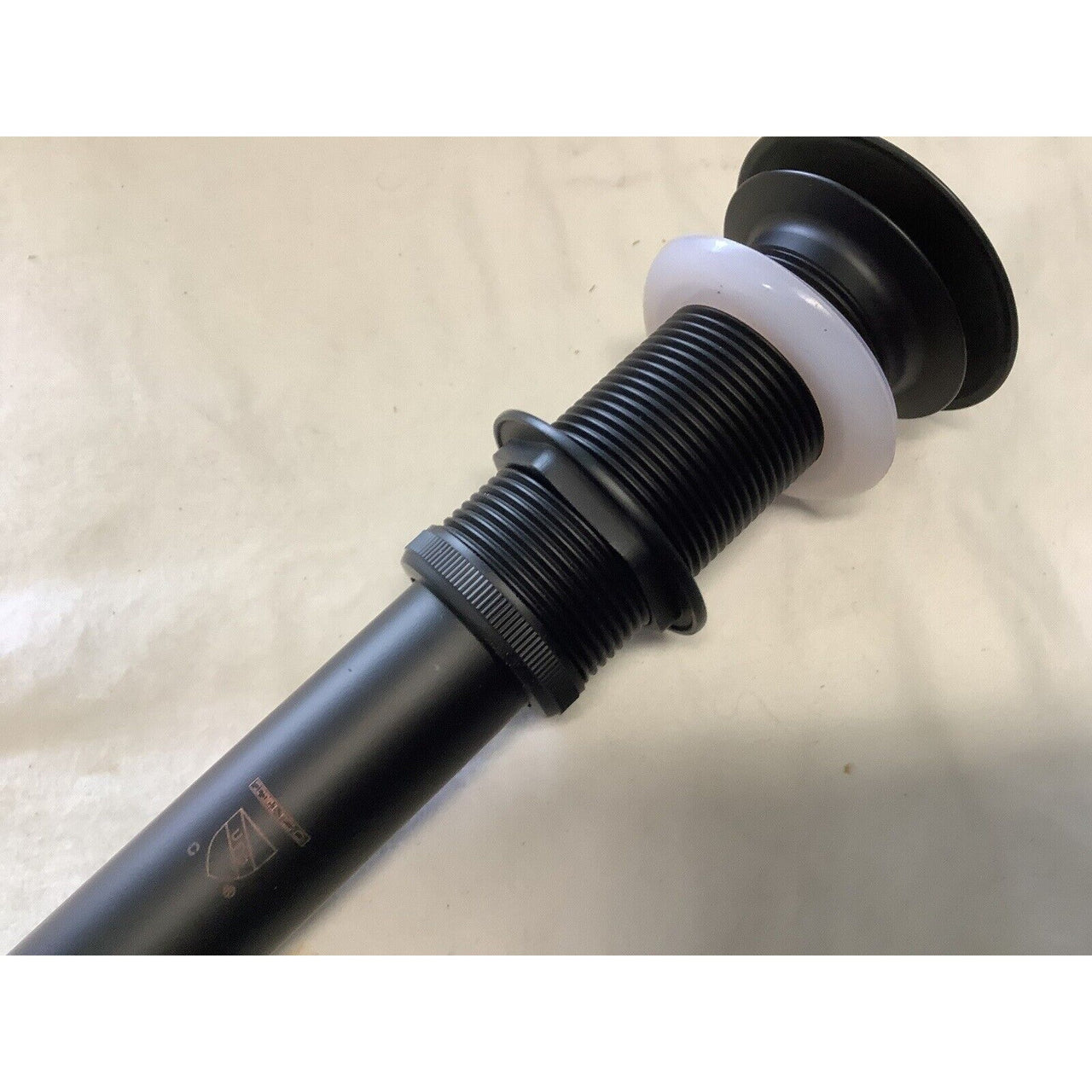 Novatto UPD-MB 1-5/8" Bathroom Vessel Vanity Sink Umbrella Drain - Matte Black