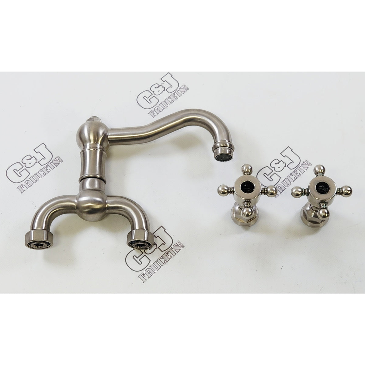 Rohl A1418XMSTN-2 Acqui 1.2 GPM Wall Mount Lavatory Faucet - Satin Nickel