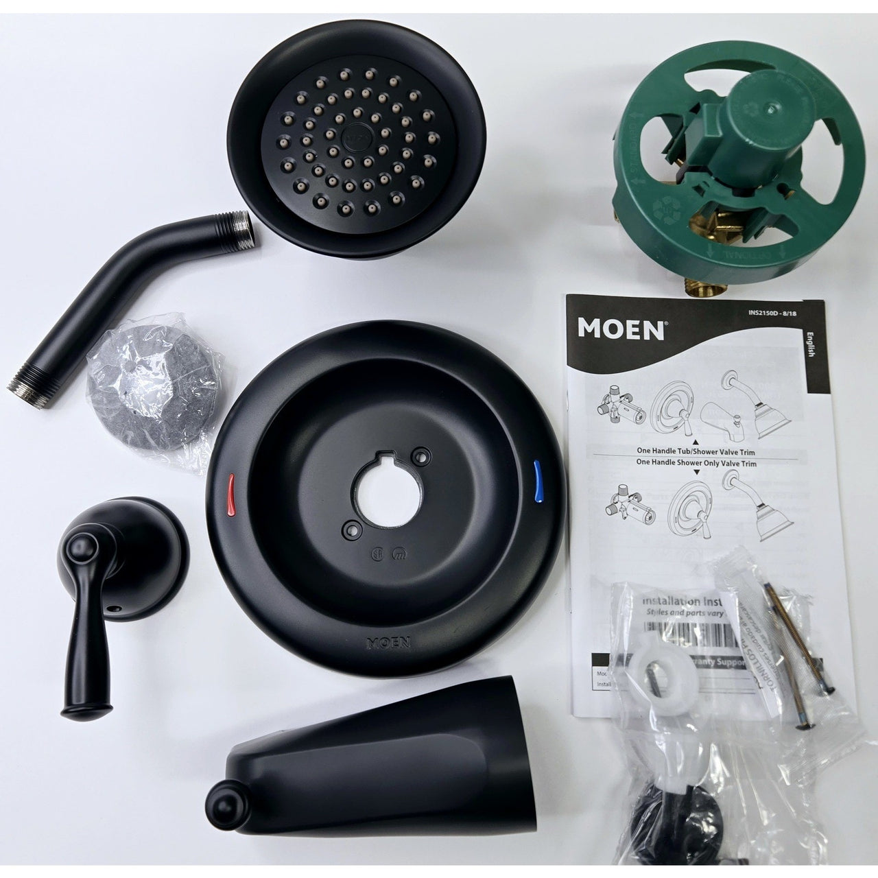 Moen 82910BL Banbury 1-Handle Tub/Shower Faucet Trim Kit - Matte Black *READ