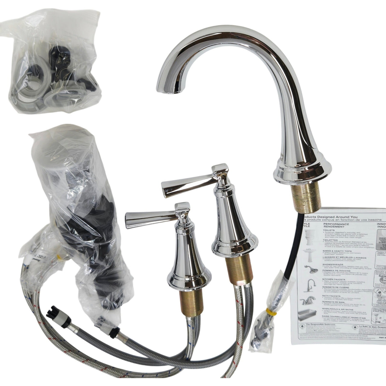 American Standard 7417801.002 Rumson Widespread Bathroom Faucet -Polished Chrome