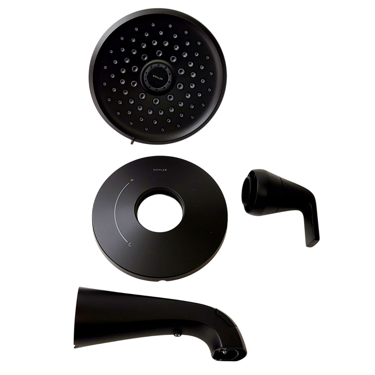 Kohler R26929-4G-BL Cursiva 1.75 GPM Tub and Shower Faucet - Matte Black