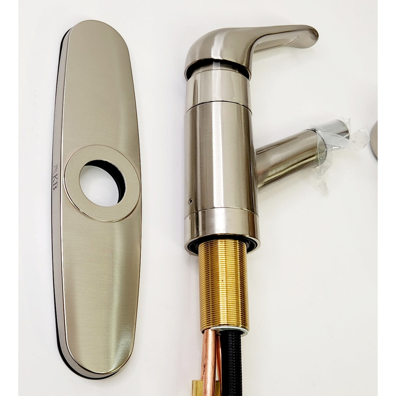 Kingston Brass GSC888NCLSP Century 1.8 GPM Pull Out Kitchen Faucet -Brush Nickel