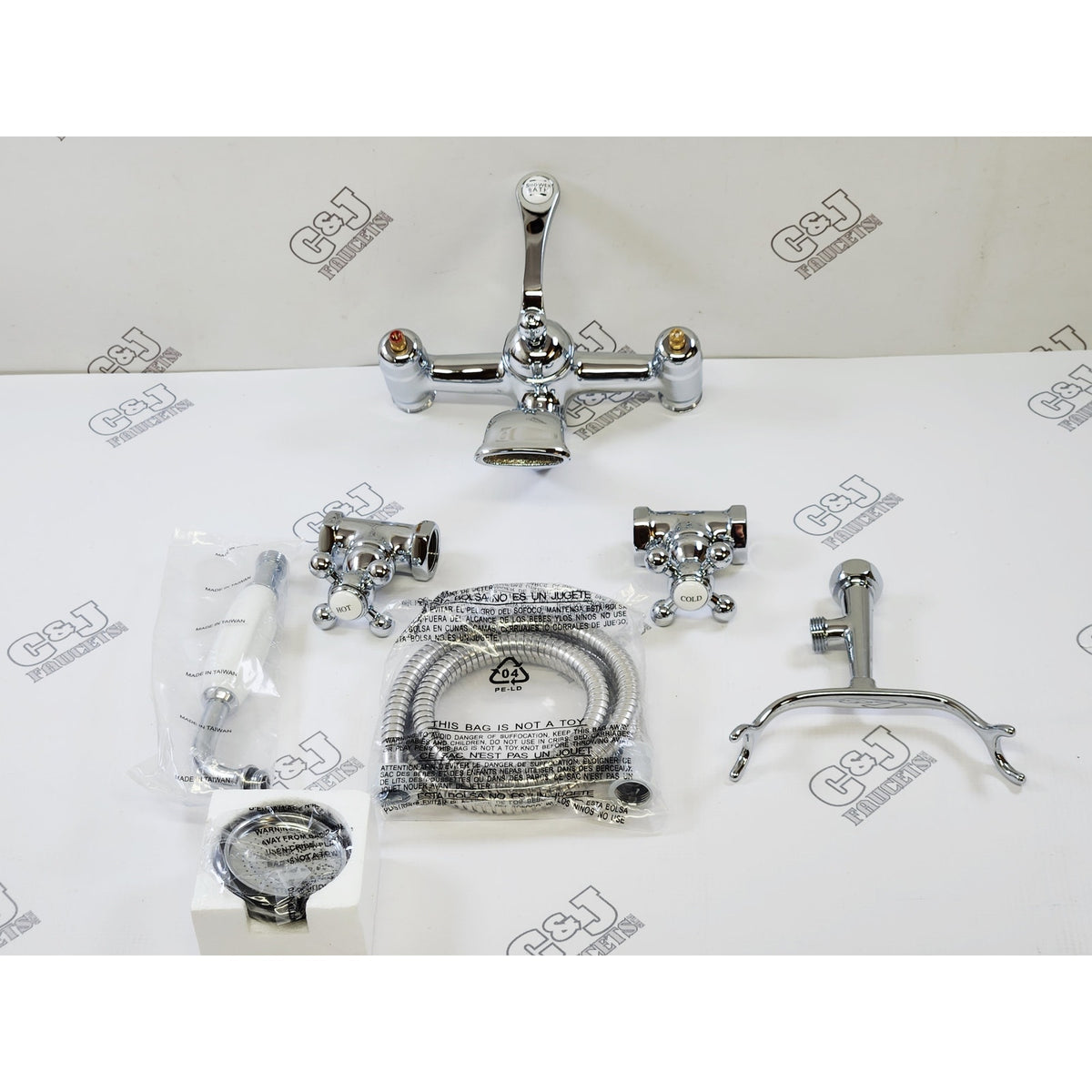 Signature Hardware 419393 Deck Mounted English Telephone Tub Filler -Chrome READ